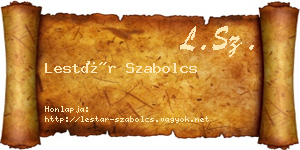 Lestár Szabolcs névjegykártya